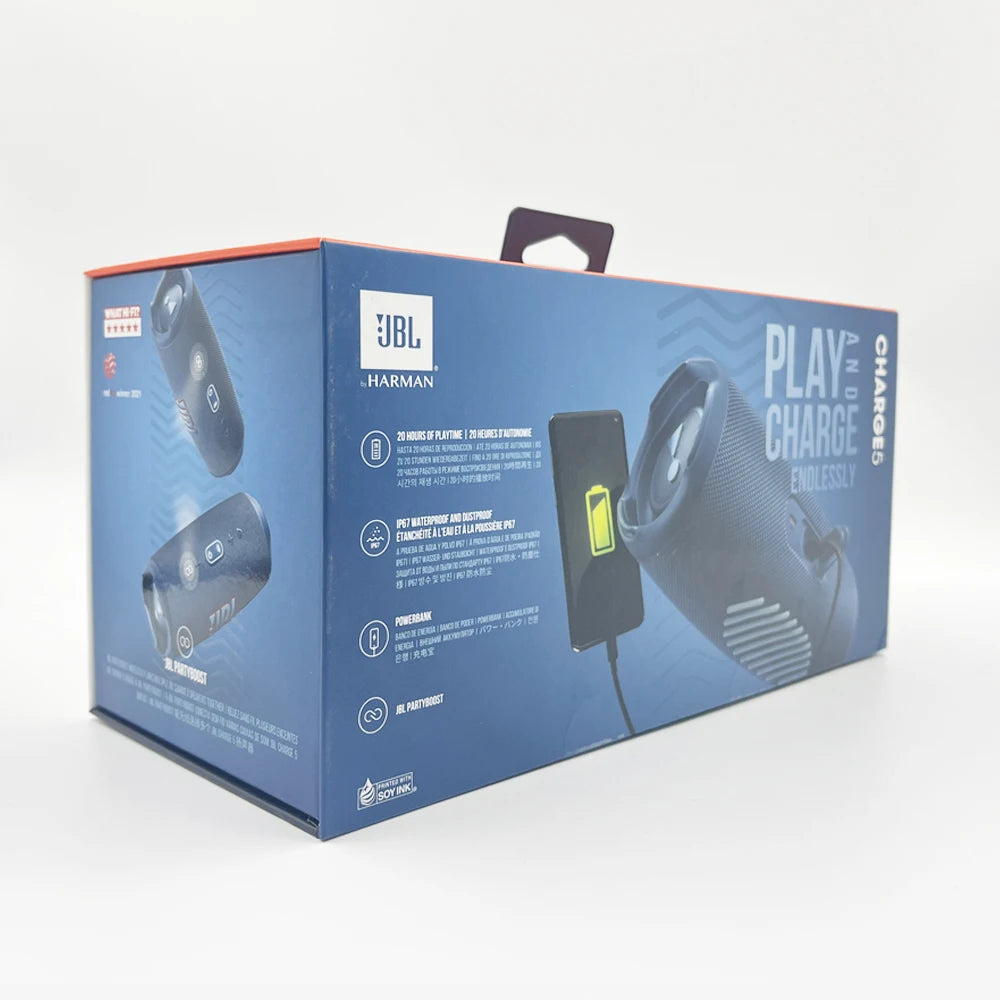 JBL Original Pro Sounds CHARGE 5 Portable Wireless for Bluetooth Speaker IP67 Water Dust Resistant 20H Playtime PartyBox Par
